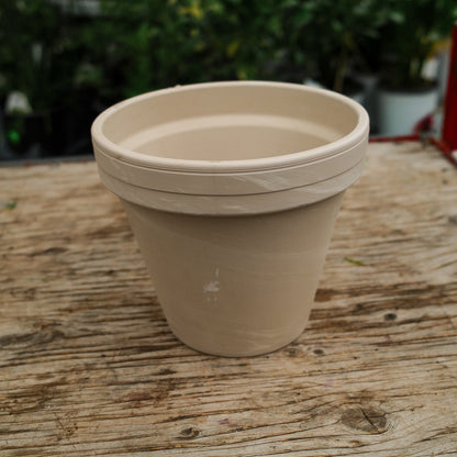 Ceramic Pot with Plate – 7" (17.8 cm)
