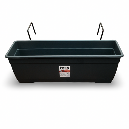 Terra Plast Recycled Plastic Planter with Hooks (19")