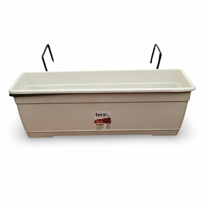 Terra Plast Recycled Plastic Planter with Hooks (19")