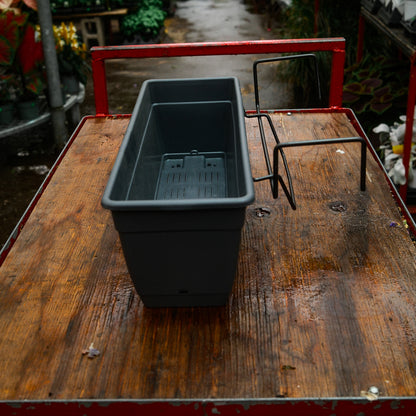 Terra Plast Recycled Plastic Planter with Hooks (19")