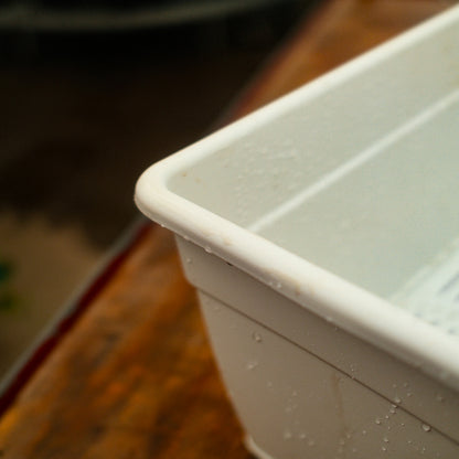 Terra Plast Recycled Plastic Planter with Hooks (19")